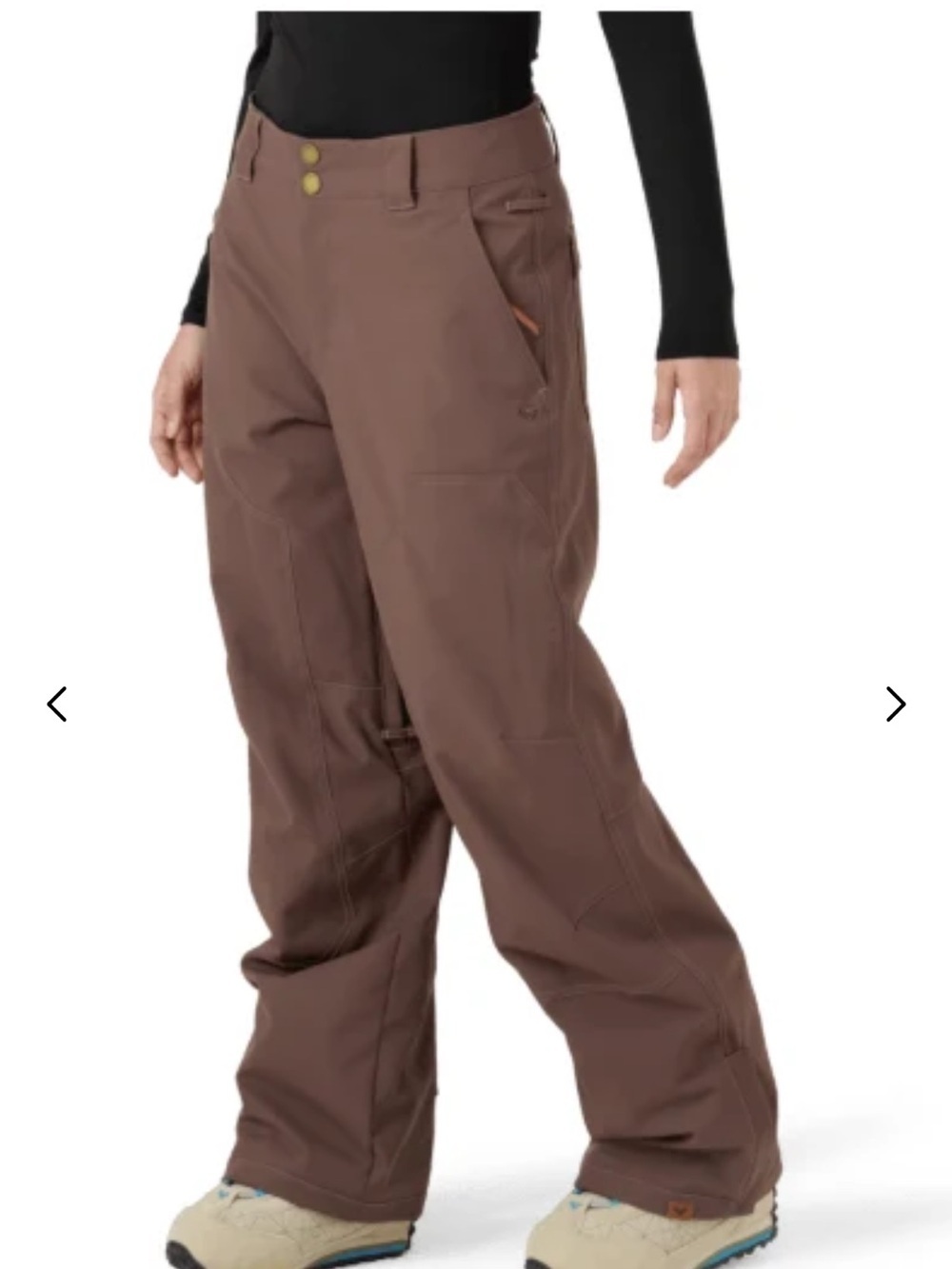 Roxy Brown Boot-Cut Snow Pants